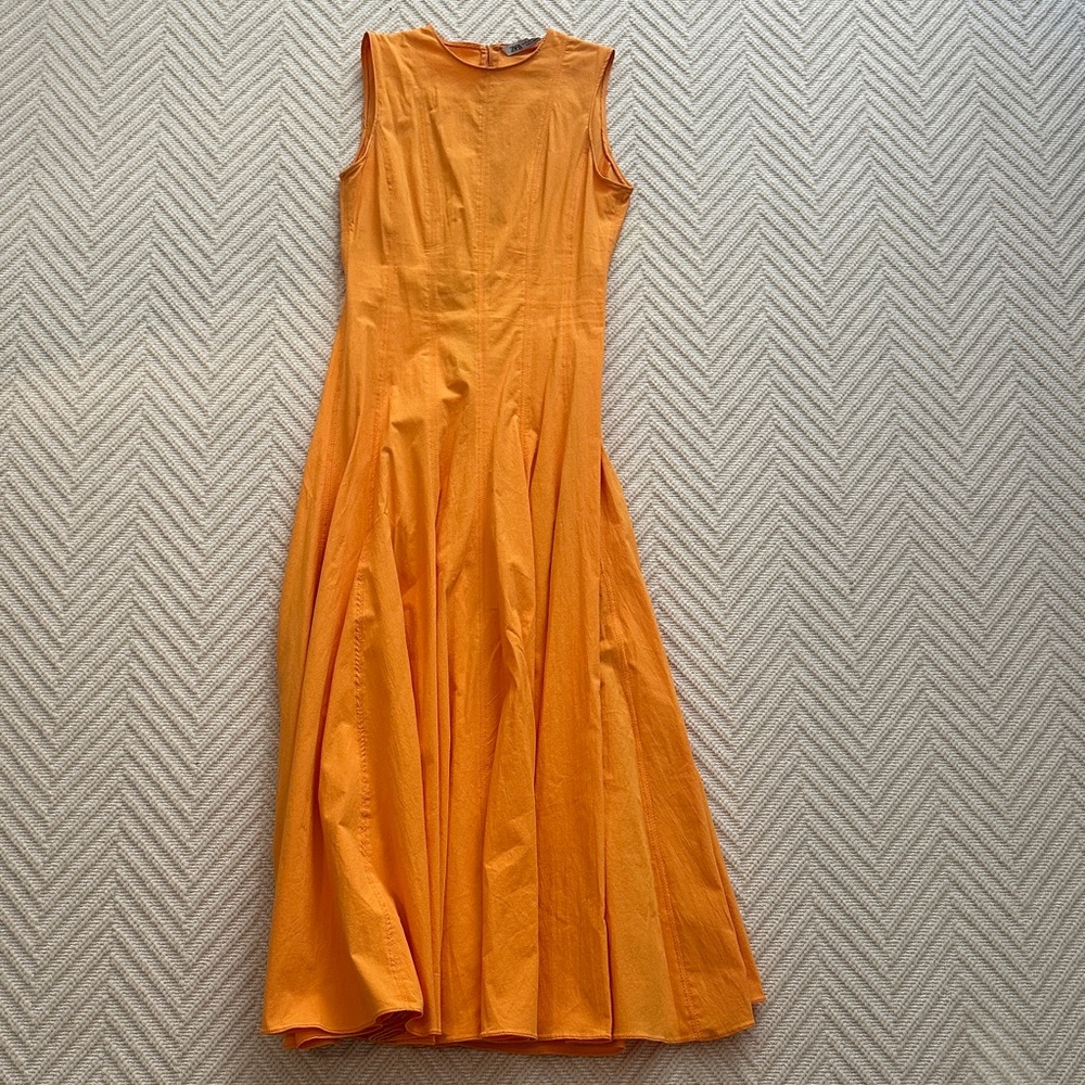 Zara Vibrant Orange Maxi Dress XS